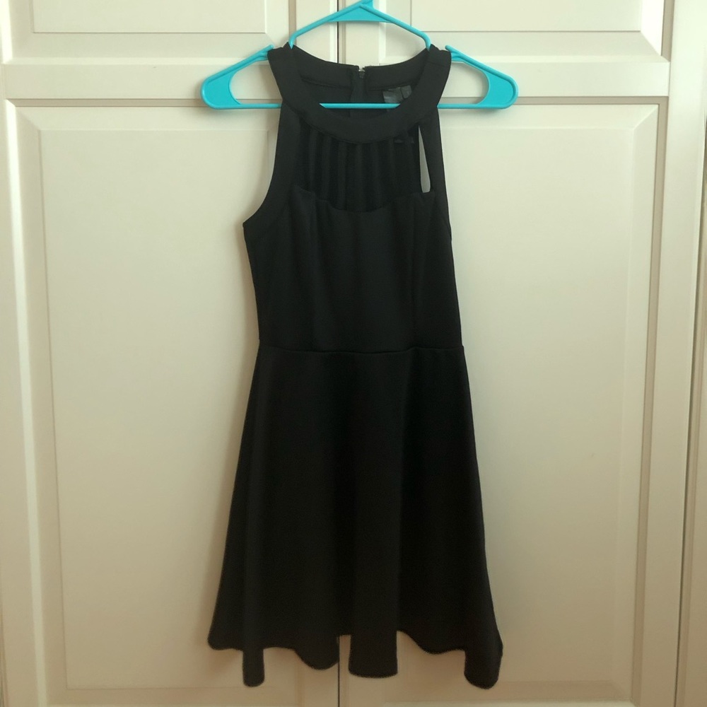 MACY’S Black Mini Dress with Cut Outs